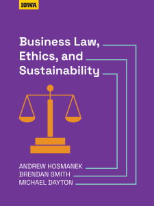 Business Law, Ethics, and Sustainability book cover