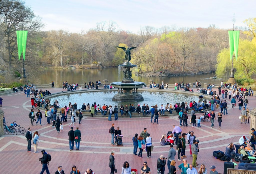People in Central Park, New York City