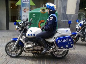 Motorcyclepolice in Santa Cruz, Tenerife, Spain