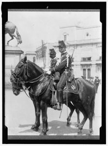 Mounted police in Mexico City in 1913