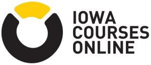 ICON Emblem with "Iowa Courses Online" to right