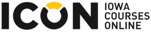 ICON Logo with "Iowa Courses Online" on the right