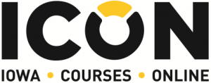 ICON Logo with "Iowa Courses Online" underneath