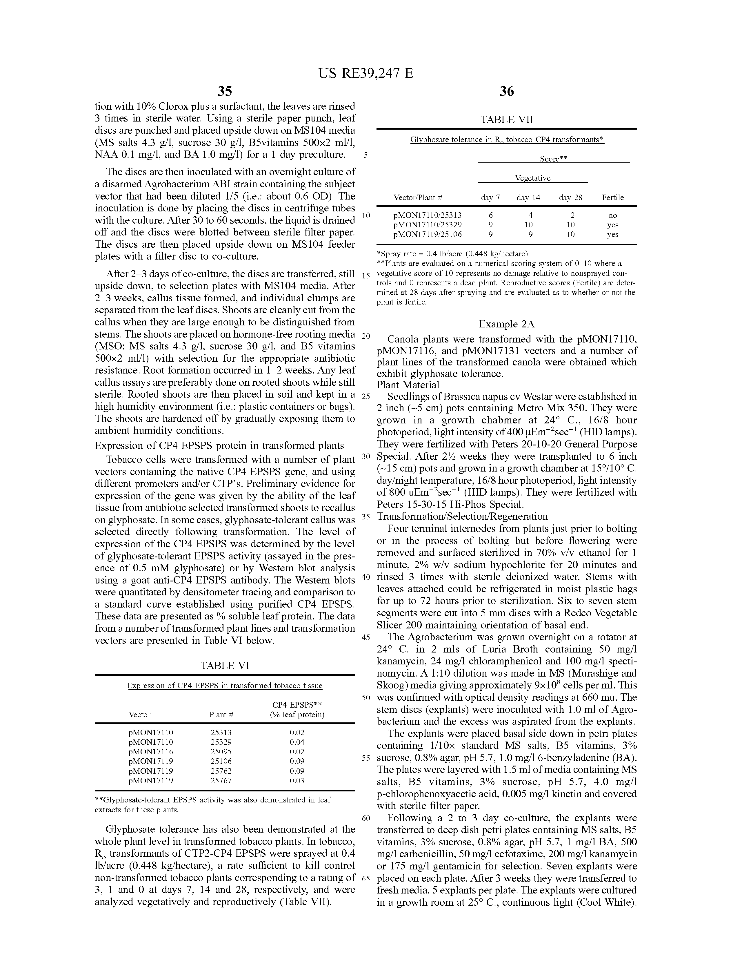 Patent RE 39,247 page 7.