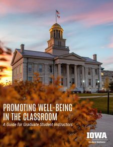 Promoting Well-Being in the Classroom: A Guide for Graduate Student Instructors book cover