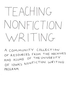 Teaching Nonfiction Writing book cover