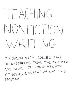 Teaching Nonfiction Writing book cover
