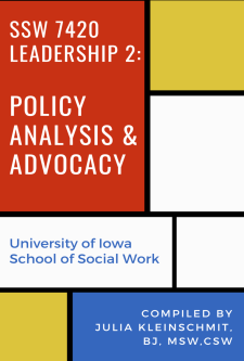 SSW 7420 Social Work Leadership 2: Policy Advocacy and Analysis book cover