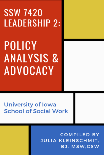 SSW 7420 Social Work Leadership 2: Policy Advocacy and Analysis cover