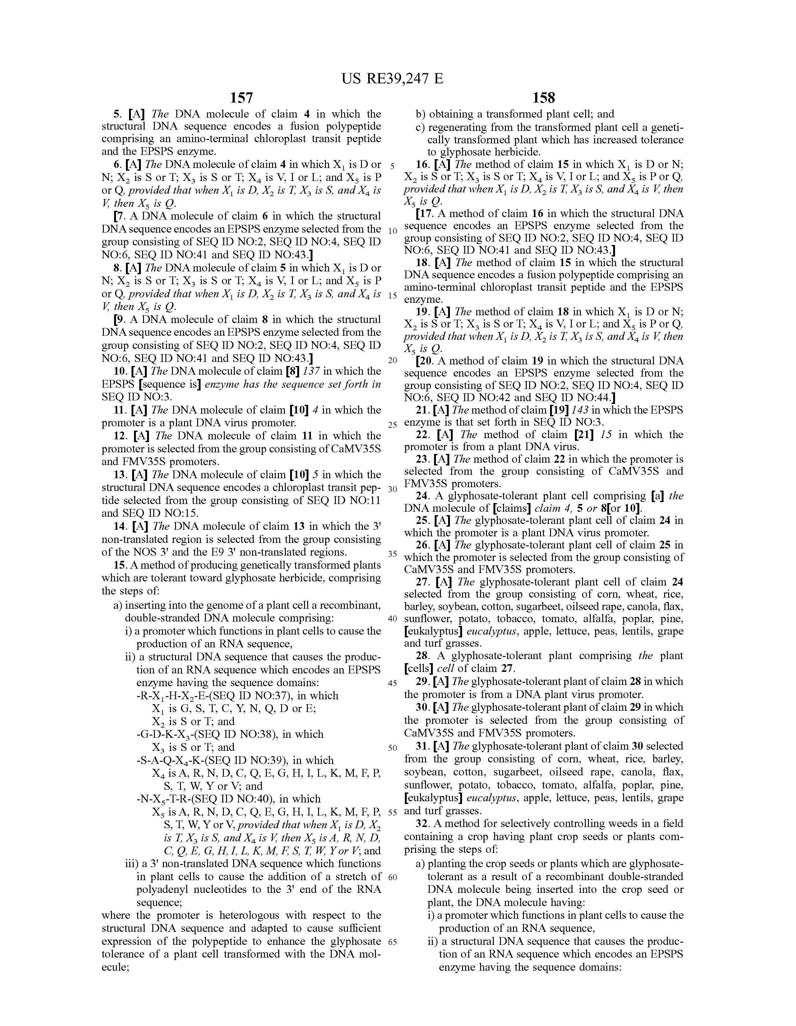 Patent RE 39,247 page 10.