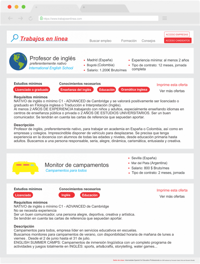 Job ads - PDF available for screen reading software
