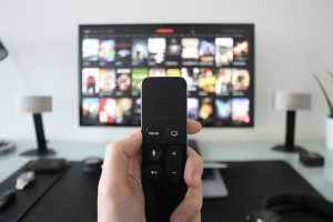 Modern TV and remote control