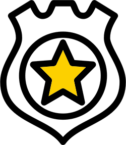 badge with star