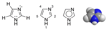 Structural formula of imidazole