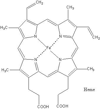 Iron-heme complex structure