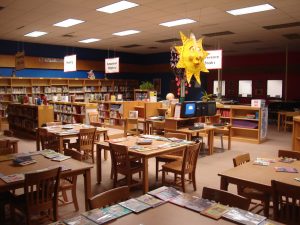 Library in West Liberty Elementary School
