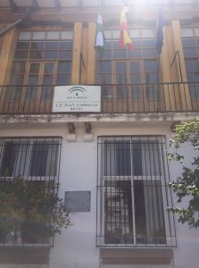 Facade of a school in Spain